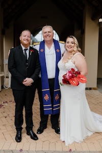 Wedding ceremony by Dr. Gerrit Rademeyer in Stanger (KwaDukuza)